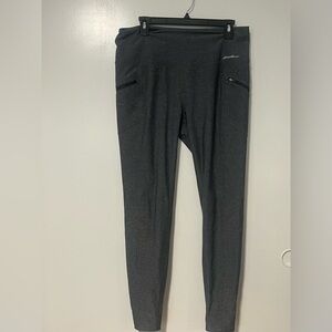 Eddie Bauer Woman Gray Leggings Sz Large